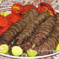 Kabab Koobideh (Persian ground meat kabab)